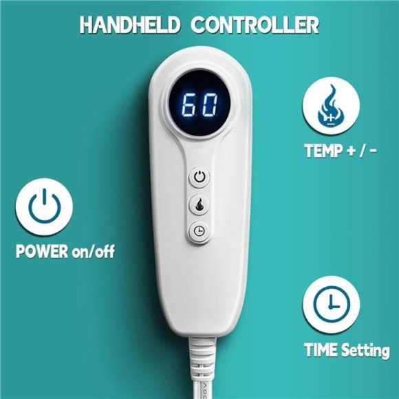 Heating Pad for Neck Shoulder & Back Pain Relief, Electric Weighted Heating Pad - Picture 2 of 7